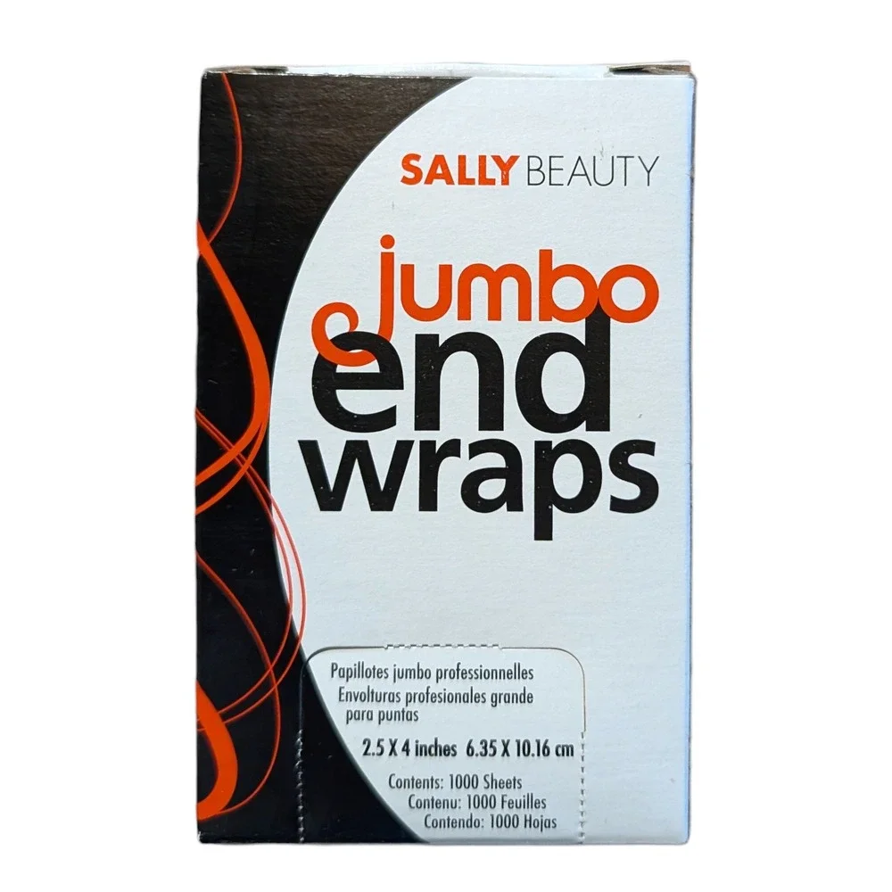 Sally Beauty Jumbo‎ End Wraps Professional Hair Salon 1000 Sheets 2.5